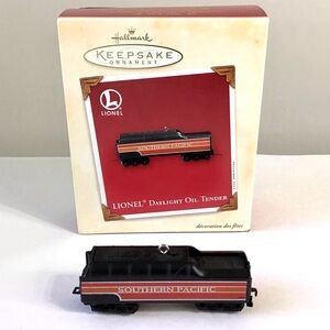 Vintage 2003 Hallmark LIONEL Train Ornament Daylight Oil TENDER Southern Pacific